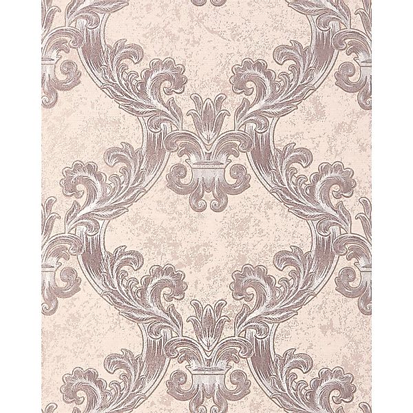 EDEM 1026-13 Barock Tapete Ornament Metallic Effekt Creme Beige Silber 0,53 günstig online kaufen