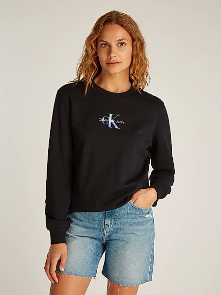 Calvin Klein Jeans Sweatshirt "GRADIENT MONOLOGO CREWNECK", mit Logo günstig online kaufen