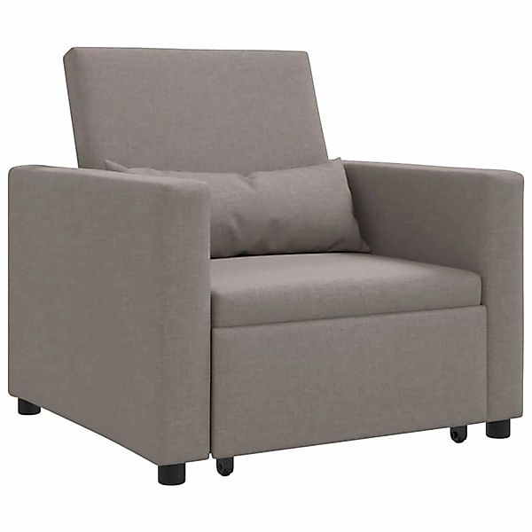 vidaXL Einzel-Schlafsofa mit Rädern Taupe 90 x 165 x 87 cm Stoff 42002690 günstig online kaufen