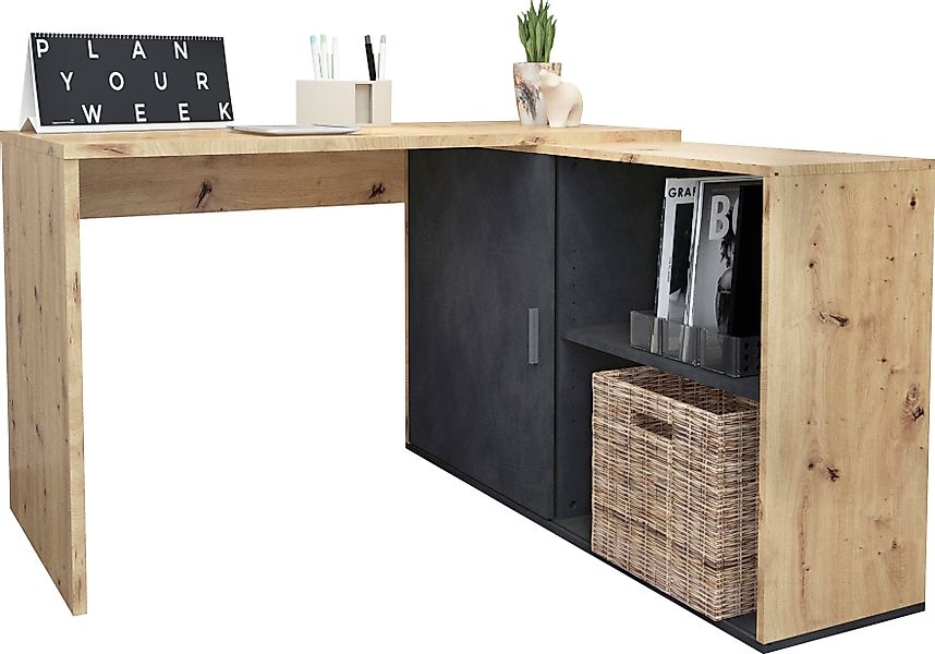 FMD Eckschreibtisch Valley, Breite 118 cm günstig online kaufen