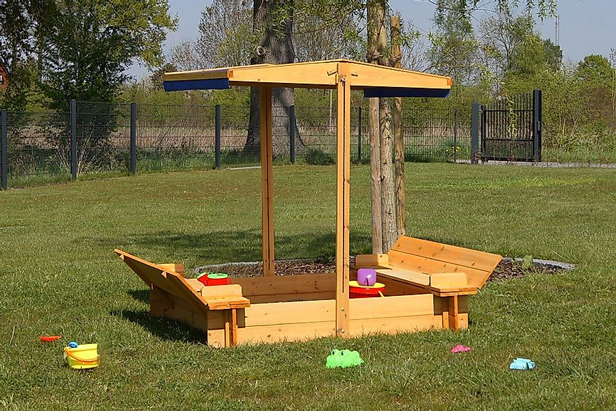 metra-direkt Sandkasten mit absenkbarem Dach, Sonnenschutz, günstig online kaufen