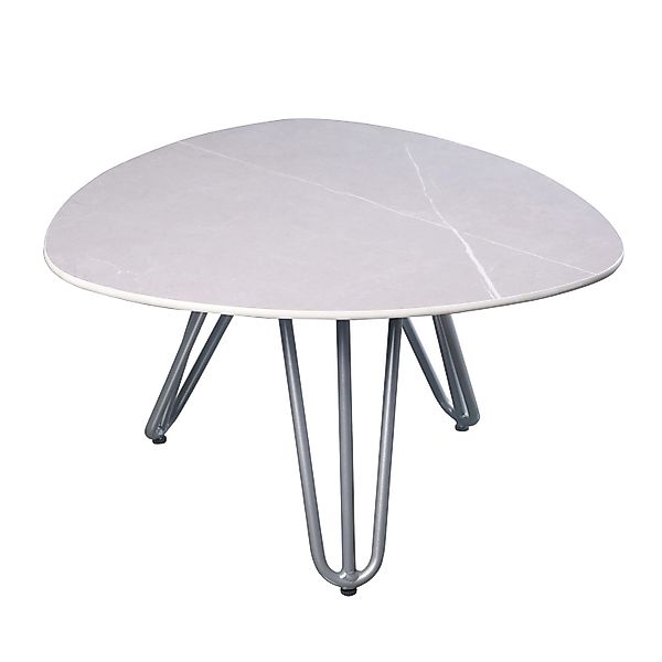 Garden Pleasure Gartentisch Emilia Oval Grau 68 cm x 68 cm günstig online kaufen