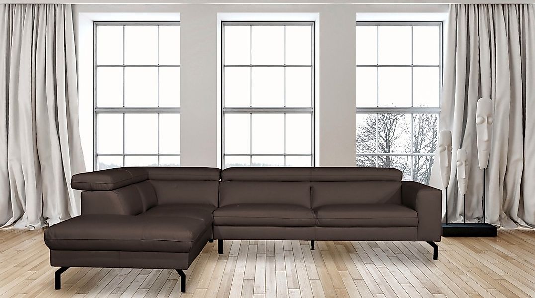 Home affaire Ecksofa "Olanta, modern und bequem, Breite 305cm, Fuß 16cm hoc günstig online kaufen