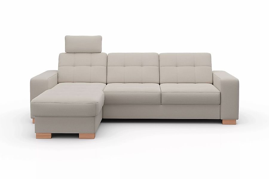 sit&more Ecksofa »Quincy L-Form«, wahlweise mit Bettfunktion und Bettkasten günstig online kaufen