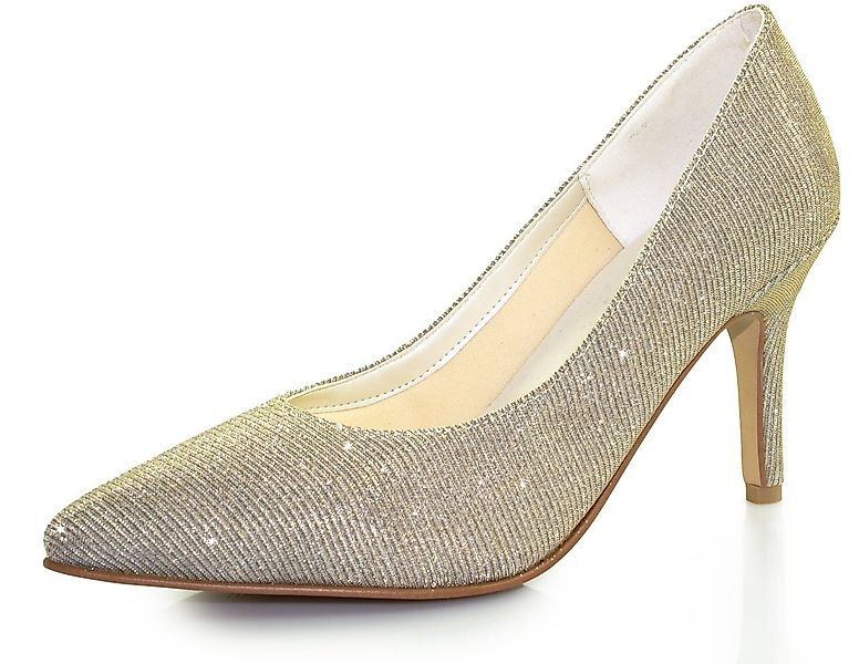 White Lady 938 ivory-gold - Glitter Pumps Pumps günstig online kaufen