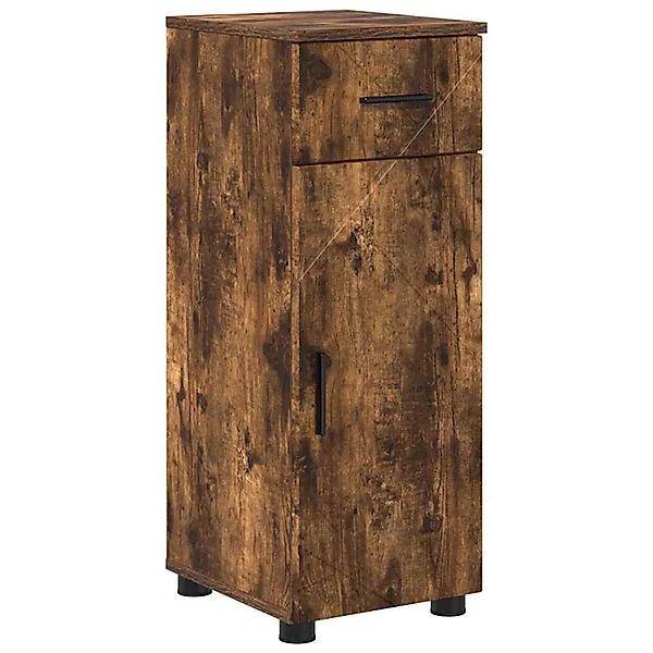 vidaXL Badezimmerschrank mit Tür Geräucherte Eiche 30 x 35 x 80 cm 883329 günstig online kaufen