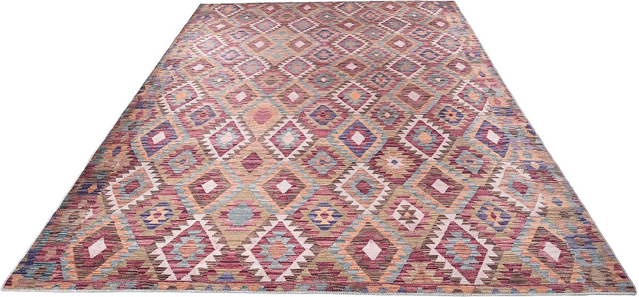 Gino Falcone Teppich »Cecilia 27593«, rechteckig, 3 mm Höhe, Flachgewebe, b günstig online kaufen