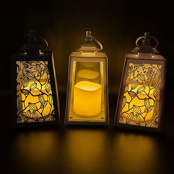 Online-Fuchs LED Laterne 3er Set Deko günstig online kaufen