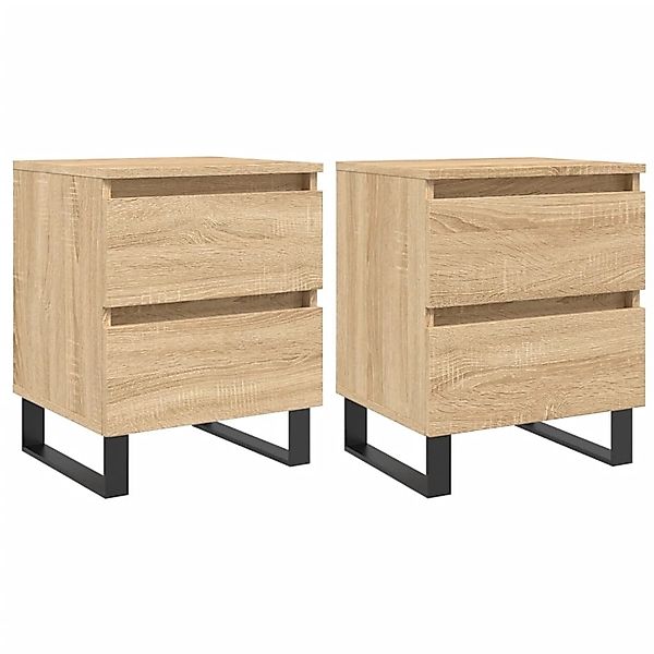 vidaXL Nachttische 2 Stk, Sonoma-Eiche 40x35x50 cm Holzwerkstoff 826899 günstig online kaufen