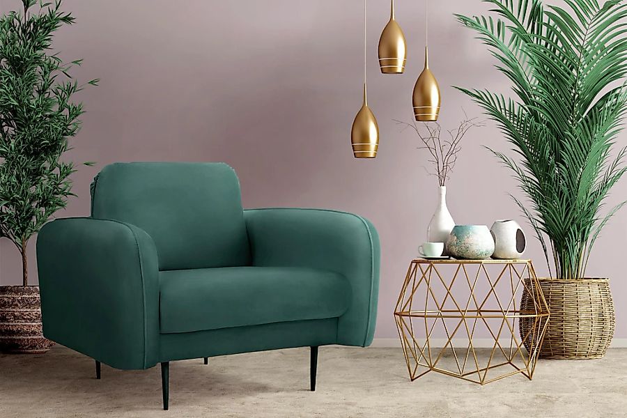 Home affaire Sessel "Skidi" mit losem Rückenkissen und Keder oben auf der A günstig online kaufen