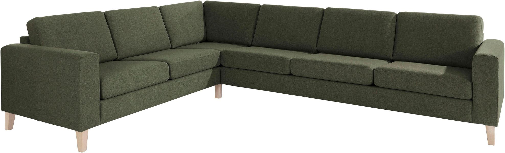 ATLANTIC home collection Ecksofa "Terra L-Form" mit Wellenunterfederung, la günstig online kaufen