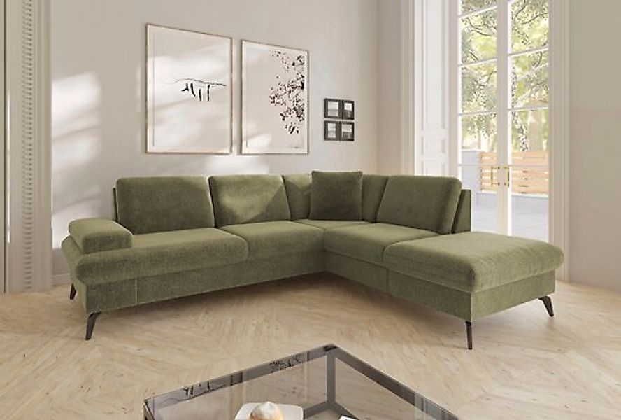 sit&more Ecksofa »Morris Jubi L-Form, B: 238 cm« mit Armteilfunktion & 1 Zi günstig online kaufen