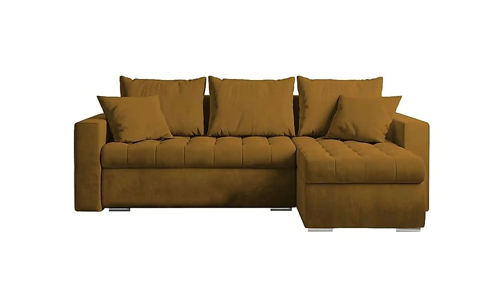 Ecksofa mit Schlaffunktion  Luis ¦ gelb ¦ Maße (cm): B: 238 H: 85 Polstermö günstig online kaufen