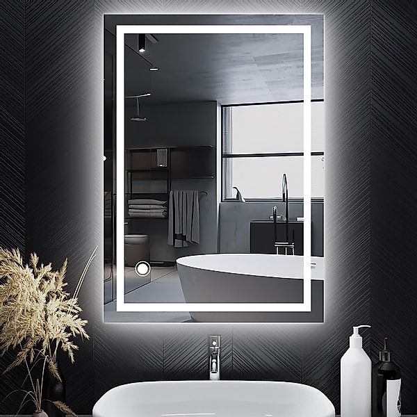 Youyijia Badezimmerspiegelschrank Badezimmerspiegel 50x70cm LED Badspiegel günstig online kaufen