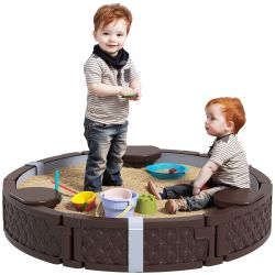 AIYAPLAY Sandkasten Runde Sandkiste für bis günstig online kaufen
