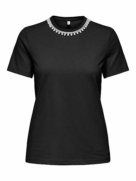 ONLY Kurzarmshirt "ONLJOLLY LIFE S/S REG PEARL TOP JRS" günstig online kaufen