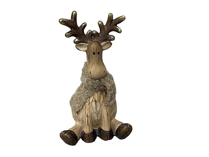 Trend Line Weihnachtsfigur TrendLine Dekofigur Rentier 21 x 13 cm braun günstig online kaufen