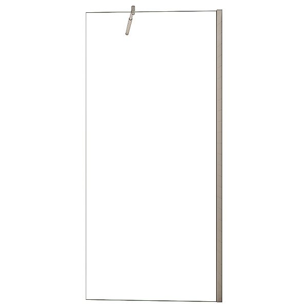 AICA Walk in Duschkabine B.110 x H.200cm Duschwand mit Flexiblen Stabilisat günstig online kaufen