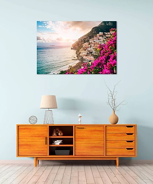 queence Acrylglasbild "Ella", Landschaft-Italien-Spanien-Pflanzen-Himmel-Me günstig online kaufen