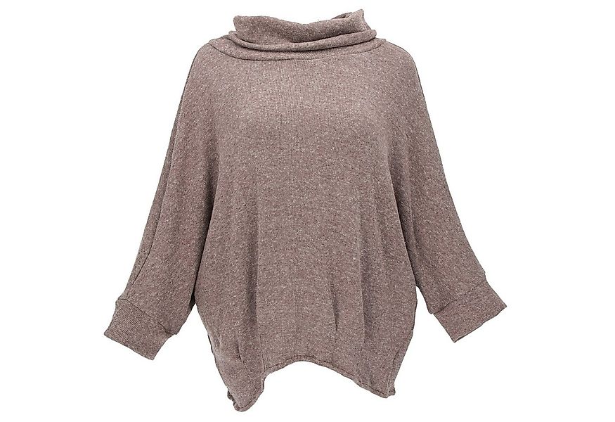 Guru-Shop Longsleeve Oversize Shirt, Rollkragen Strickshirt, plus.. günstig online kaufen