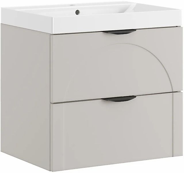 welltime Waschtisch "FLOW CIRCLE mit Waschbecken, Breite 60 oder 80cm, mode günstig online kaufen