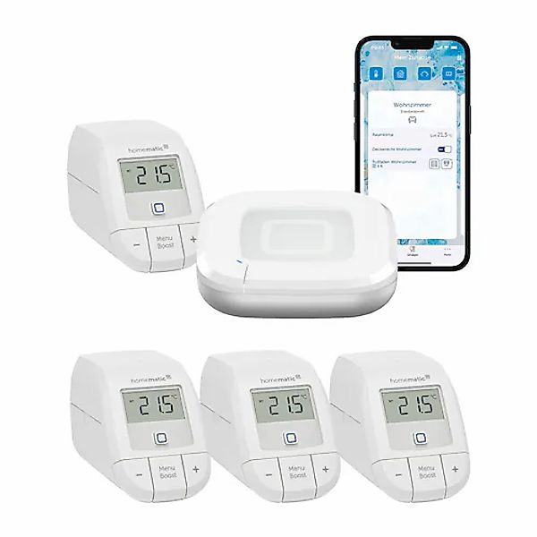 Homematic IP Heizkörperthermostat »Starter Bundle Heizen Basic für 4 Heizkö günstig online kaufen