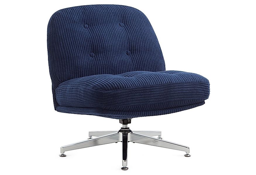 IWMH Bürostuhl Dick Schreibtischstuhl Ohne Rollen, Cordstoff Drehstuhl ohne günstig online kaufen