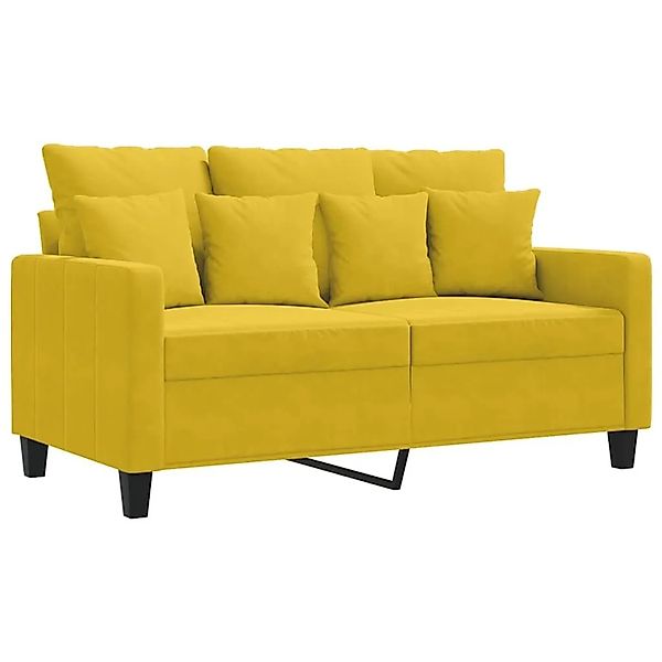 vidaXL 2-Sitzer-Sofa Gelb 120 cm Samt 359299 günstig online kaufen