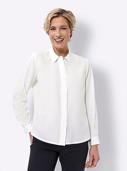 Sieh an! Klassische Bluse Langarm-Bluse . günstig online kaufen