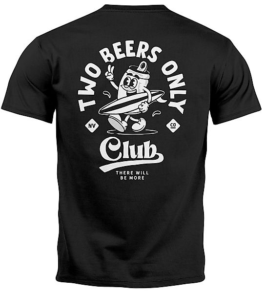 Neverless Print-Shirt Backprint T-Shirt Herren Bier günstig online kaufen