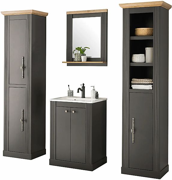 OTTO home Badmöbel-Set "WESTMINSTER, Bad im Landhausstil, 4-teiliges Badezi günstig online kaufen