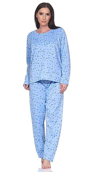 EloModa Pyjama Damen Pyjama lang Thermo günstig online kaufen