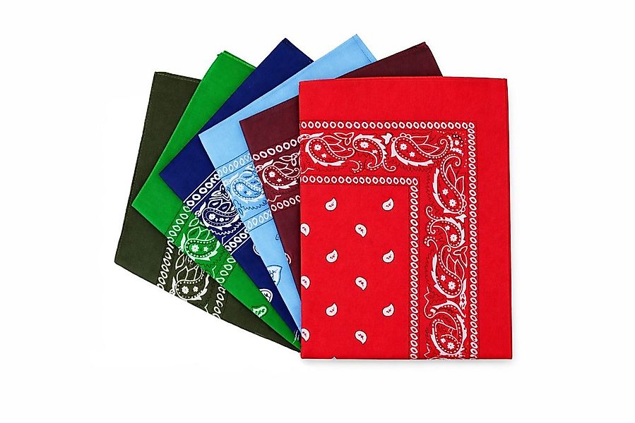 Cassandra Accessoires Bandana Tuch aus Baumwolle, (6-St), - Klassisches Pai günstig online kaufen