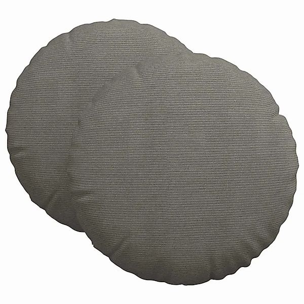 vidaXL Sitzkissen 2 Stk Hellgrau Ø 60 cm Cordstoff 42014223 günstig online kaufen