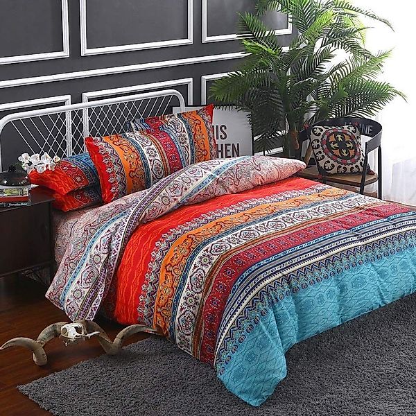 NUODWELL Wendebettwäsche Bohemian Bettwäsche Set Boho günstig online kaufen