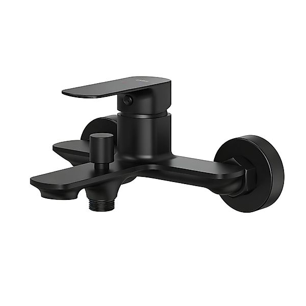 Emke Badarmatur für Badewannen Schwarz mit Auslauf Wannenarmatur Einhebelmi günstig online kaufen