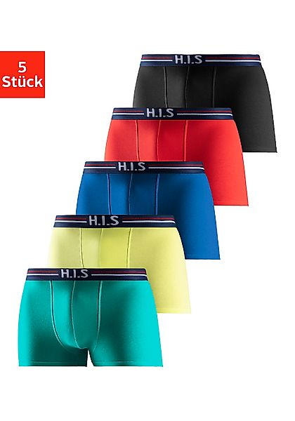 H.I.S Boxer "Boxershorts für Herren" Packung, 5 Stk. tlg., mit Streifen und günstig online kaufen