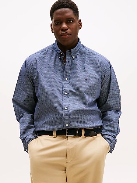 Tommy Hilfiger Big & Tall Langarmhemd "BT-FLEX POPLIN MICRO", Große Größen, günstig online kaufen