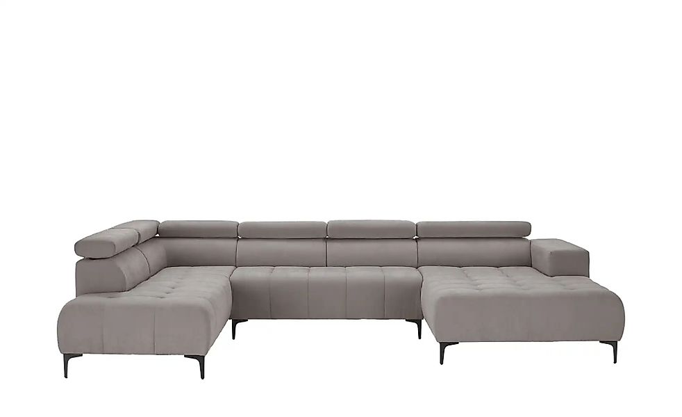 switch Wohnlandschaft  Caro ¦ grau ¦ Maße (cm): B: 350 H: 81 T: 214.0 Polst günstig online kaufen