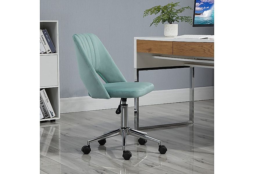 Vinsetto Bürostuhl Schreibtischstuhl ohne Armlehne, mit Samtoptik (drehbar günstig online kaufen