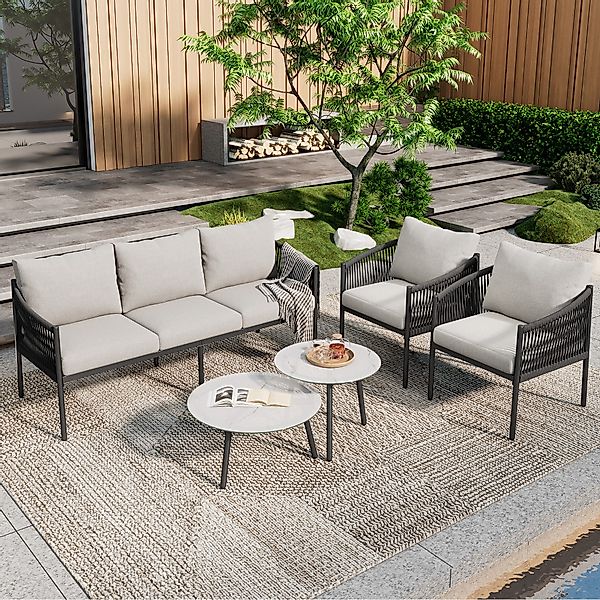 HAUSS SPOLE Gartenlounge-Set Gartenmöbel Set mit günstig online kaufen