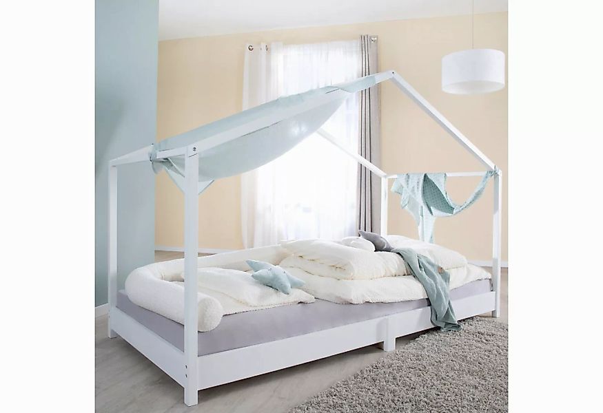 roba® Hausbett aus Massivholz, Kinderbett in 90 x 200 cm oder 70 x 140 cm ( günstig online kaufen