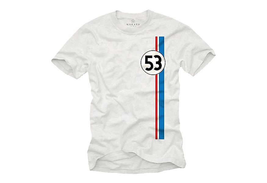 MAKAYA Print-Shirt Herren Geschenke für Autoliebhaber 53 Tuning Motiv Retro günstig online kaufen
