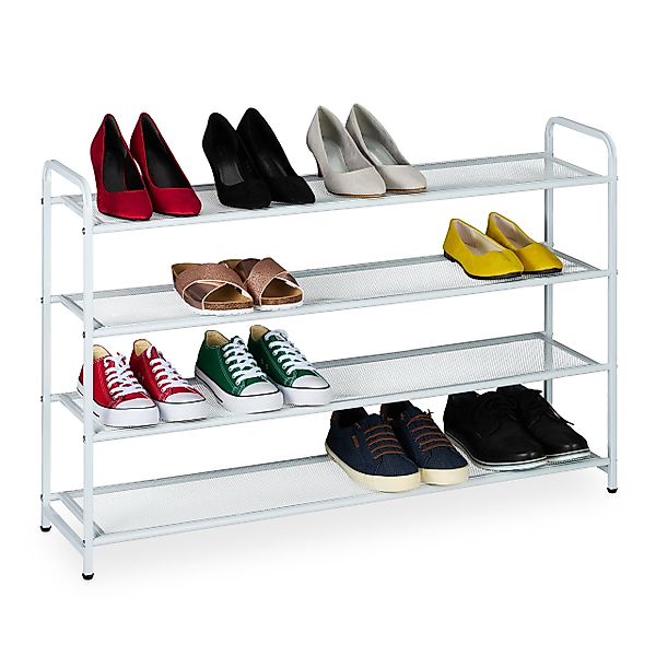 relaxdays Schuhregal Metall Schuhregal für 16 günstig online kaufen