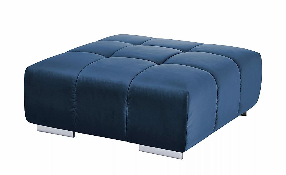 uno Hocker aus Samt  Origo ¦ blau ¦ Maße (cm): B: 103 H: 42 T: 103.0 Polste günstig online kaufen