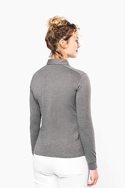 Kariban Langarm-Poloshirt Langarm-Polohemd für Damen aus günstig online kaufen