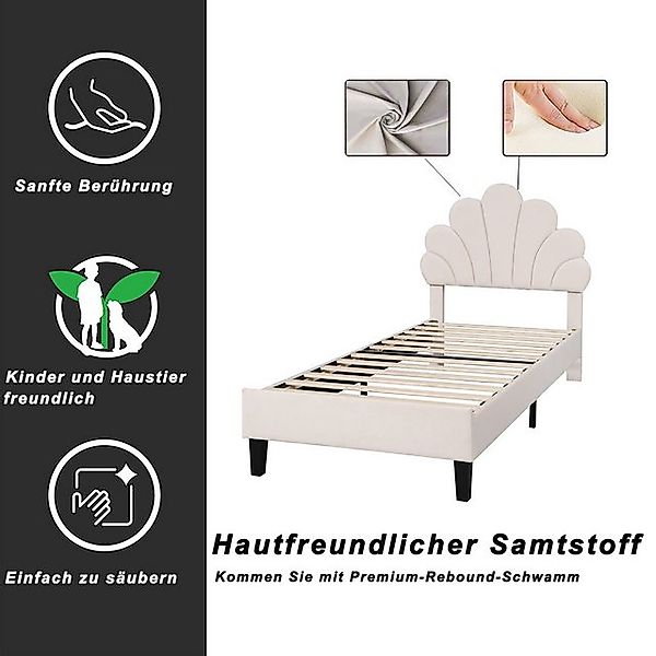STILVORA Kinderbett 90x200 Polsterbett Gästebett mit Lattenrost,Jugendbett günstig online kaufen