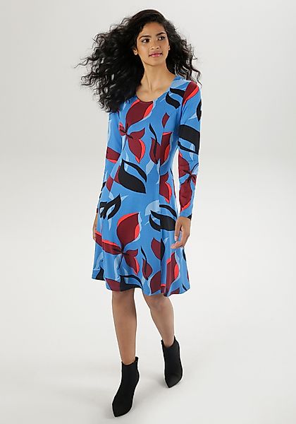 Aniston SELECTED Jerseykleid, in leichter A-Linien-Form günstig online kaufen