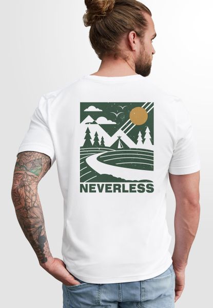 Neverless Print-Shirt Herren T-Shirt Backprint Berge günstig online kaufen