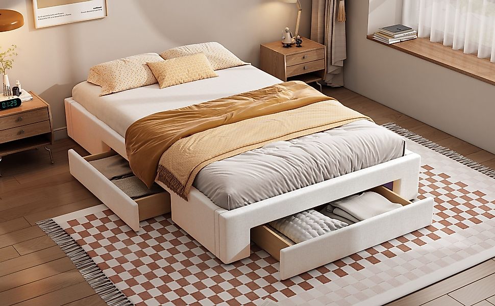Furnishings Home Polsterbett Stauraumbett Doppelbett (Hydraulisch günstig online kaufen